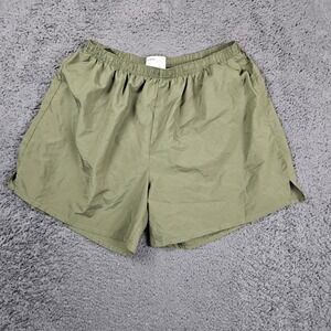 Soffe Mens L PT Olive Green Running Athletic Gym Training‎ Shorts